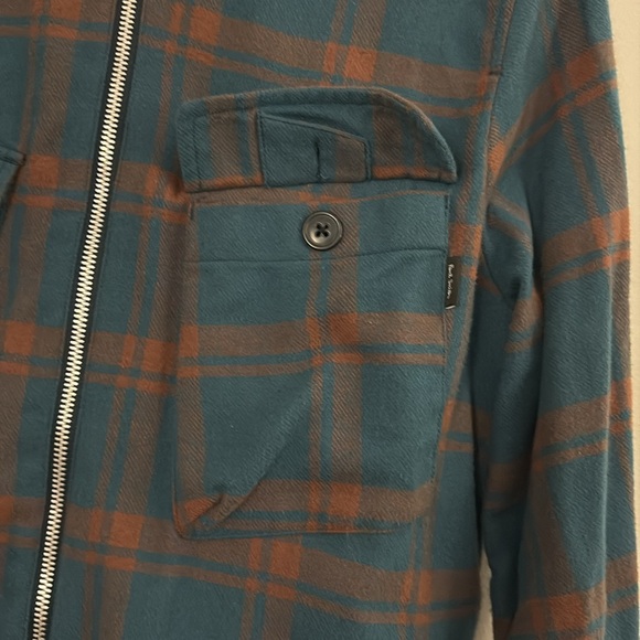 Paul Smith Casual Jacket, Blue & Orange Check, Men’s, Size S - Picture 5 of 6